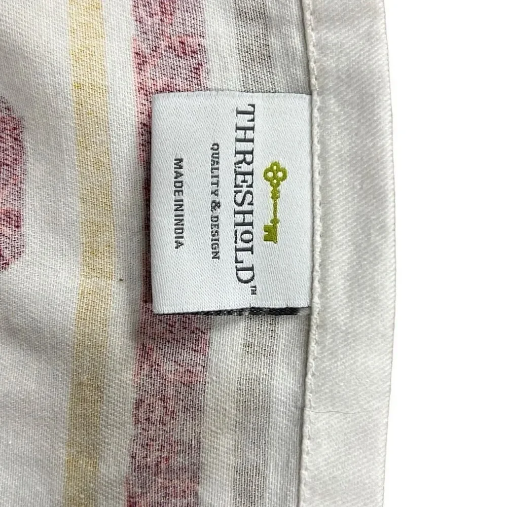 Threshold Multicolor Rectangular Stacked Coffee Cups Cotton Kitchen tea Towel